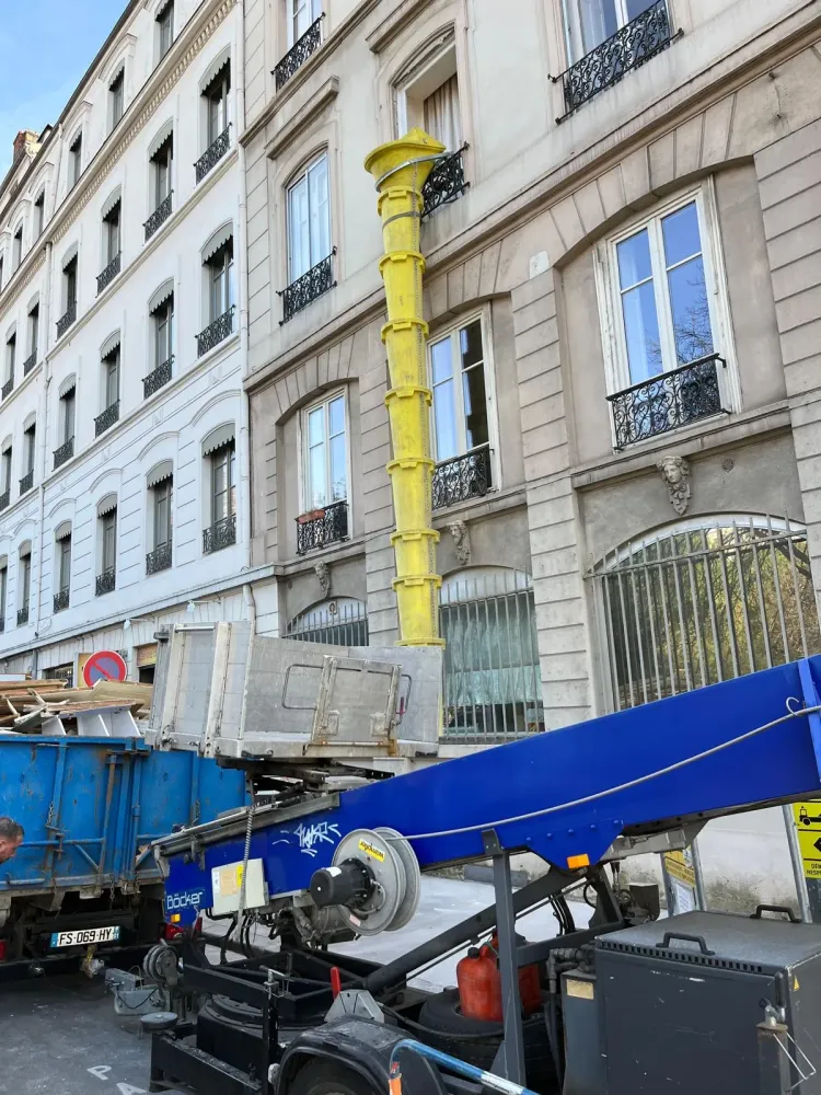 évacuation des gravats