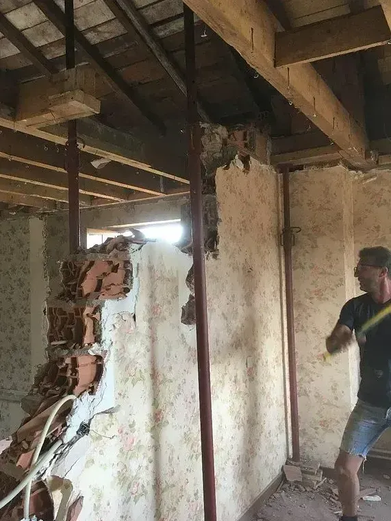 démolition intérieure